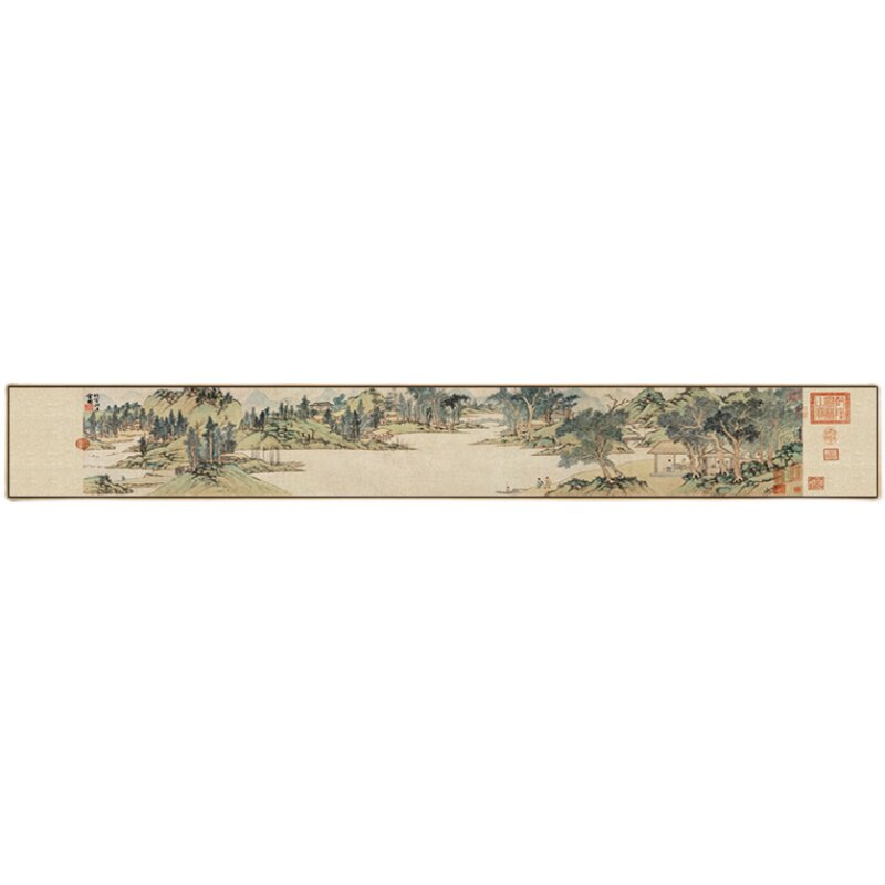 茶室中式装饰画细长禅意客厅