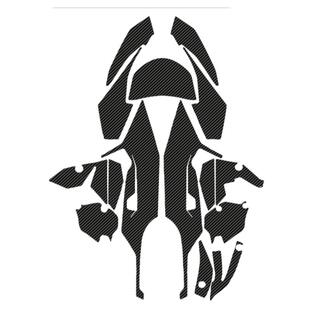 适用于宝马F900XR碳纤维脚踏板车身贴膜装饰贴防水保护贴隐形车贴