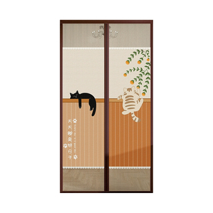 防蚊门帘2025新款魔术贴强磁吸隔断帘子卧室磁铁免打孔入户门纱帘