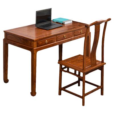 厂家直销刺猬紫檀中式书桌带抽屉