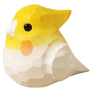 手工木雕小鸟摆件玄凤鹦鹉创意可爱装饰摆件治愈系送朋友生日礼物