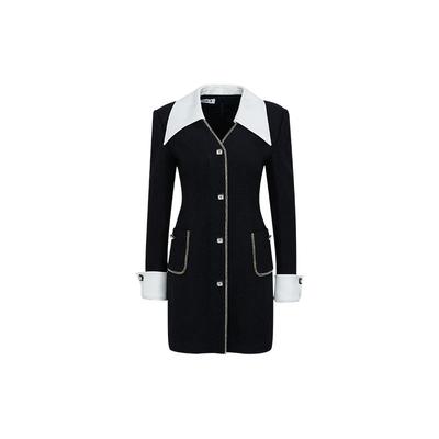 蛮好的人生同款YES BY YESIR叶谦原创设计师老钱风修身西装连衣裙