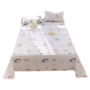 无印良品A类卡通全棉单件床单纯棉新款 男孩女孩单人学生宿舍被单