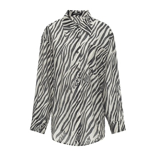 FF仿佛衬衫2025年夏季新款猫纹设计感女减龄上衣外套