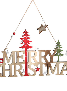 圣诞老人挂牌氛围摆件装饰品