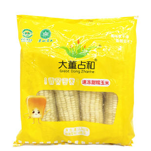 大董占和玉米4支/袋速冻甜糯苞米 香甜黄/白可选 早餐东北玉米棒