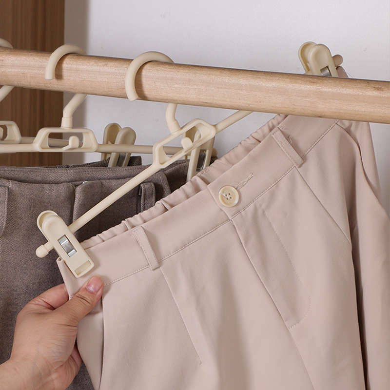 日式裤架衣架专用挂裤子裙子加粗裙夹无痕收纳神器衣柜家用裤夹子