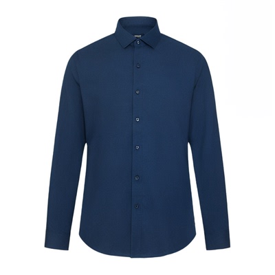 【杉杉官方】可机洗羊毛长袖衬衫