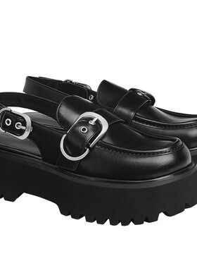CHARLES&KEITH26春季新款CK1-70580301英伦风皮带扣厚底勃肯凉鞋