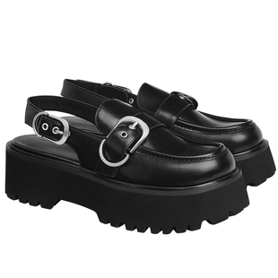 CHARLES&KEITH26春季新款CK1-70580301英伦风皮带扣厚底勃肯凉鞋
