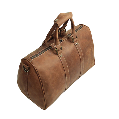 头层牛皮欧美风单肩斜跨手提包