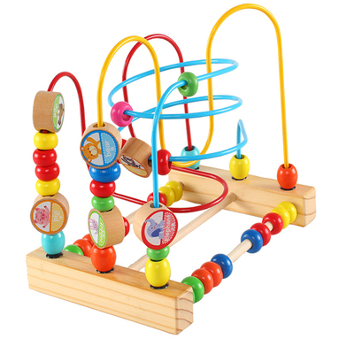 儿童开发玩具早教积木大绕珠益智