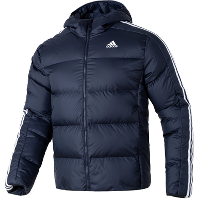 Adidas/阿迪达斯正品冬季新款男子连帽休闲羽绒服IK3213