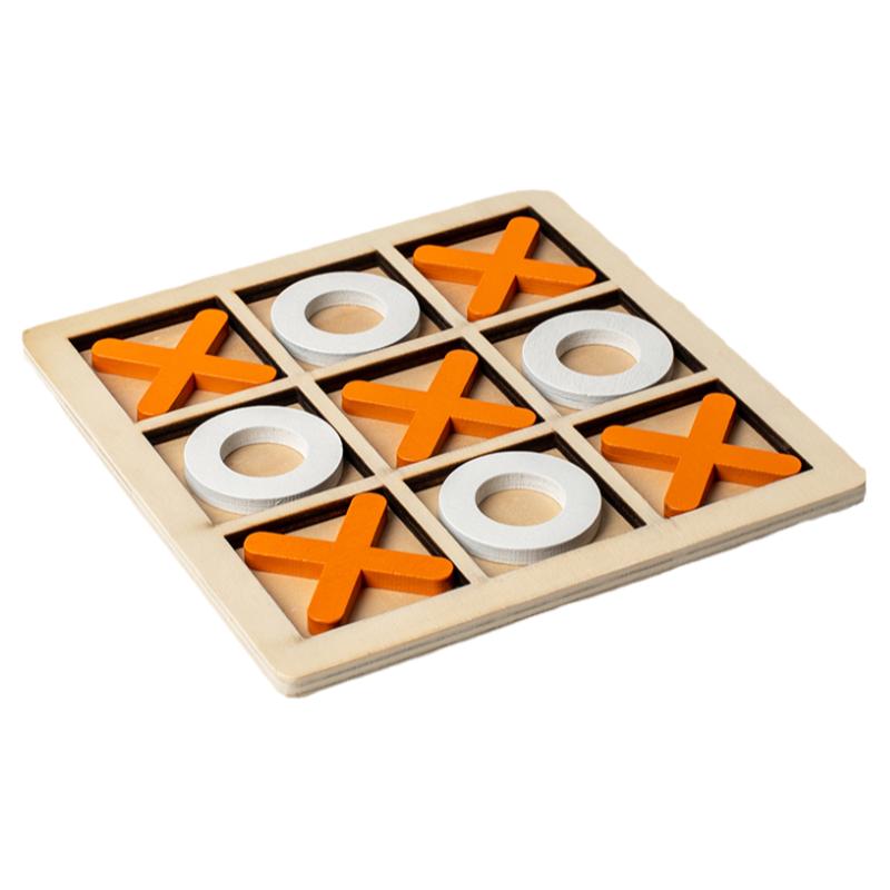 XO游戏棋三子连线井字棋老人儿童益智逻辑思维训练亲子互动玩具