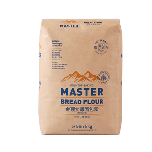 顶焙金顶大师面包粉5kg 吐司专用面包粉高筋小麦粉商家用烘焙原料