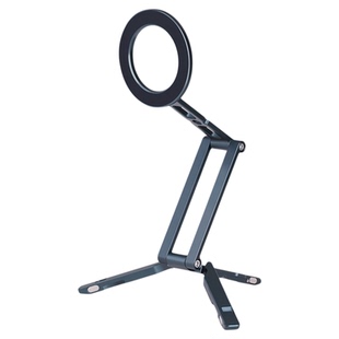 喜乐途磁吸手机支架magsafe自拍杆螳螂拍摄旅行多功能阿卡云台铝合金属旋转夹超薄三折叠桌面三脚架迷你便携