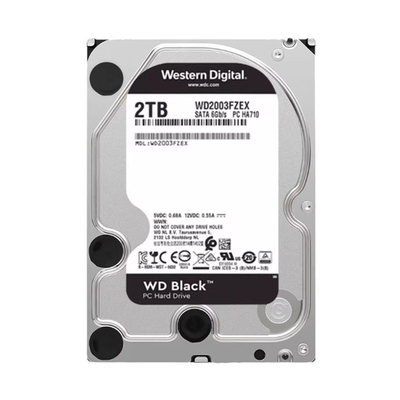 WD西部数据2T企业级黑盘台式机电脑硬盘服务器机械WD2003FZEX