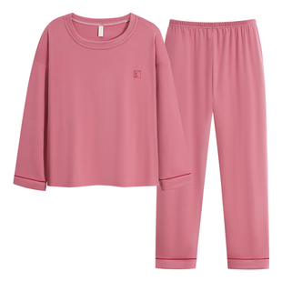 德绒睡衣女款秋冬季保暖长袖加厚磨毛可爱休闲可外穿家居服两件套