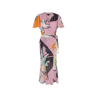 【浪漫蔷薇花】MARYLING玛俪琳24春新品鱼尾印花连衣裙A1EBW63190