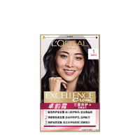欧莱雅卓韵霜染发剂男女自然黑色