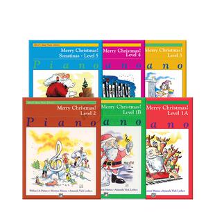 快乐钢琴基础教程 圣诞快乐 1A级至5级 Alfred原版乐谱书 Alfreds Basic Piano Library Merry Christmas