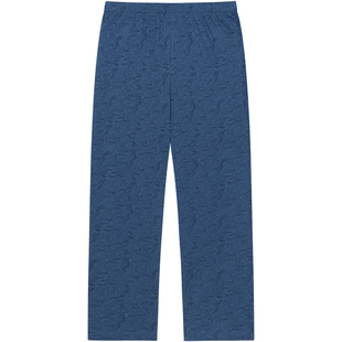 铜牛汗布男长裤 春夏男士家居裤纯棉印花舒适睡裤NK012