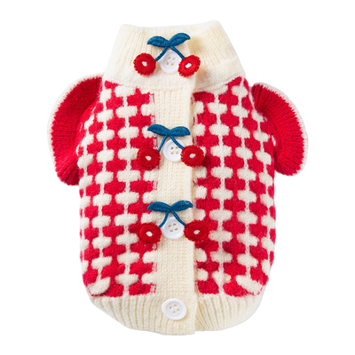 秋季小狗狗毛衣小型犬比熊雪纳瑞约克夏马尔济斯猫咪宠物衣服冬天