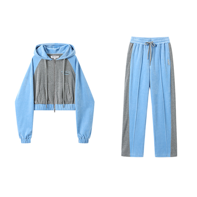 AndreaMartin撞色休闲长裤/上衣