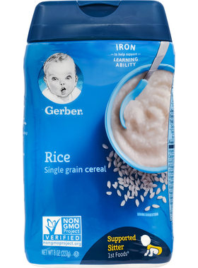 美国进口嘉宝Gerber纯大米米粉