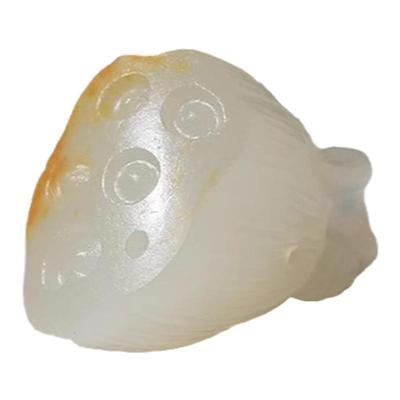 莲蓬吊坠散珠和田玉白玉籽料留皮