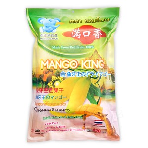 泰国零食特产原装进口泰吉象满口香芒果干380g*3包  包邮