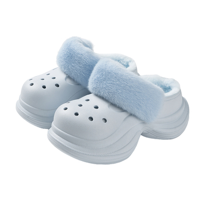 latetime增高厚底加绒洞洞鞋女款