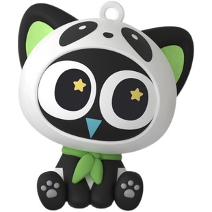 罗小黑战记动物挂件钥匙扣帆布包配饰可爱猫咪小熊猫周边生日礼物