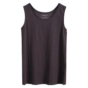 竹节棉小吊带背心女外穿夏宽松大码白色内搭纯棉上衣无袖打底T恤