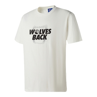 NBA官方森林狼季后赛口号系列中性宽松T恤