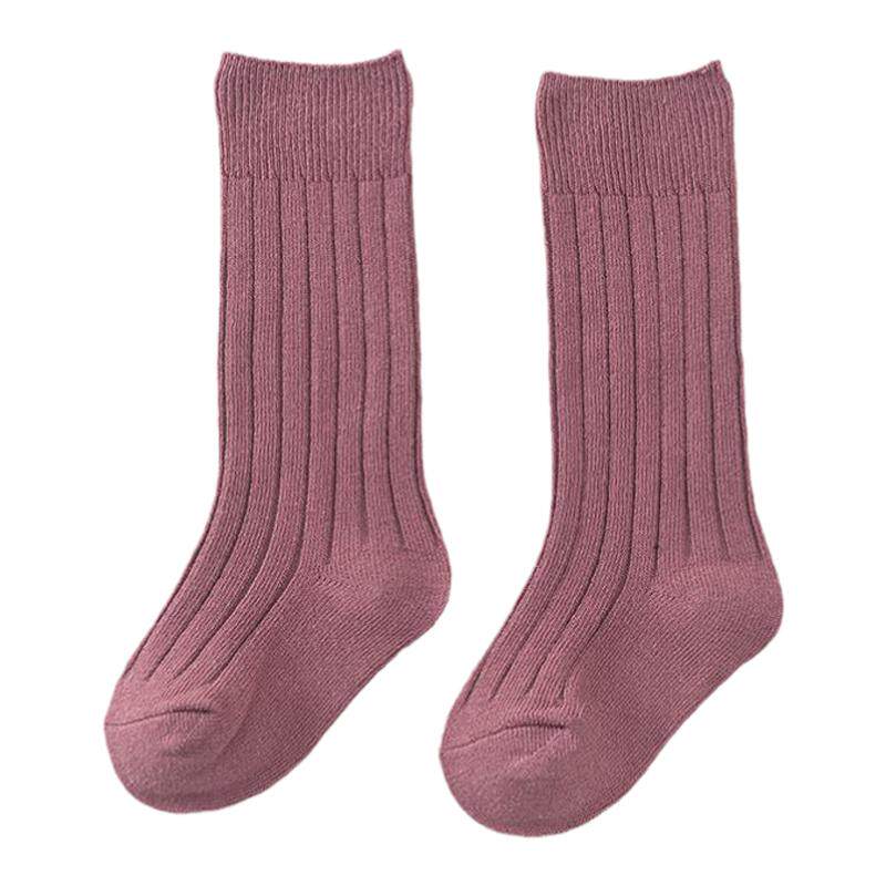 双针婴儿袜及膝袜儿童透气春夏季男女宝宝袜新生儿长筒袜子过膝袜