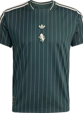 Adidas/阿迪达斯正品三叶草男女透气尤文图斯足球训练短袖JM9451