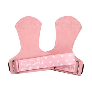 劳拉之星0793牛皮护掌硬拉助力带女引体向上健身手套单杠防滑护腕