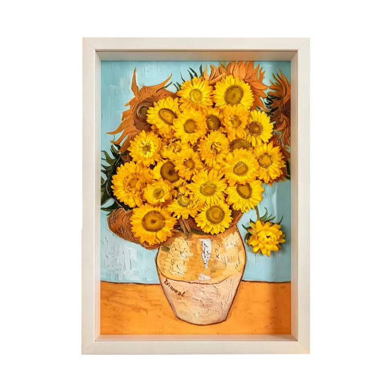 云南永生花立体相框摆件装饰画