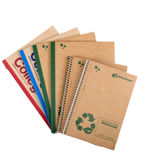 凯萨KAISA牛卡笔记本本子a4牛皮纸线圈活页笔记本考研学生英语单词本横线方格本美式笔记本复古易撕线记事本