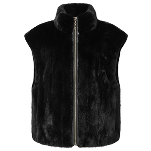 娜尔思裘皮马甲时尚气质2025年冬季新款外套通勤百搭皮草外套