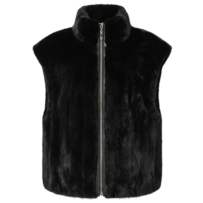 娜尔思裘皮马甲时尚气质2025年冬季新款外套通勤百搭皮草外套