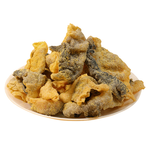 香酥鱼皮脆咸蛋黄炸鱼皮鱼干即食巴沙鱼皮办公室解馋小吃海味零食
