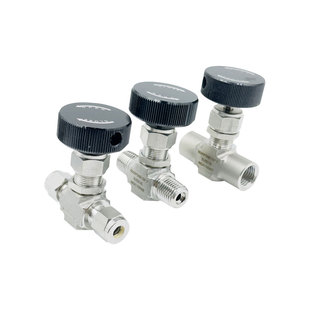 316L不锈钢卡套针型阀Nv系耐腐蚀高压5000psi内外丝1/4截止阀上海