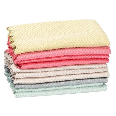 摩登主妇清洁玻璃专用鱼鳞抹布