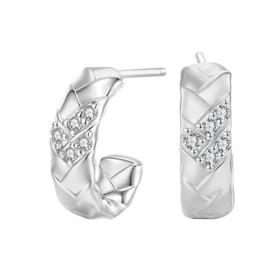 森吾高级气质纯银耳钉耳环女