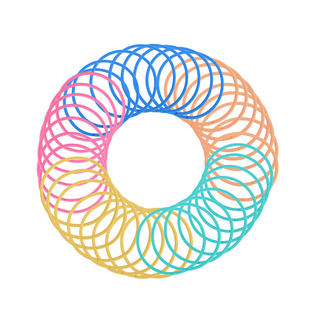 40条装 糖果彩色高弹力发绳基础百搭皮筋头绳便携盒装收纳发饰品