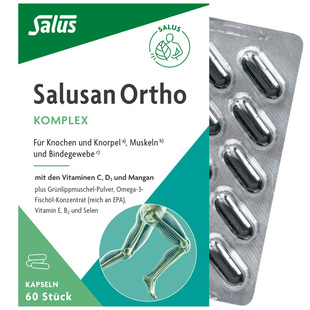 Salus莎露斯维骨力骨胶原成人老人关节氨糖软骨素钙片胶囊60粒*1