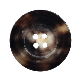 PINGGUOWU 天然黑色真牛角扣子女高定西服马甲西裤羊毛衫大衣纽扣