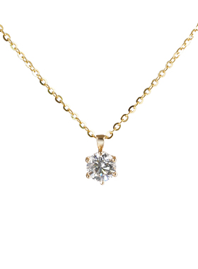 西大班莫桑钻吊坠S925银闪O链